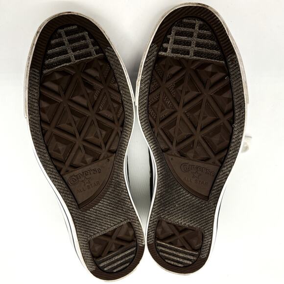 Vtg Converse All Star Sneakers W8 M6 Unisex Gray CT Skater Streetwear Grunge Emo - Picture 6 of 8